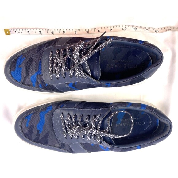 Cole Haan Grand Series Golf Shoes Men\'s 10M Blue Leather Camo Spikeless Sneakers main image 10